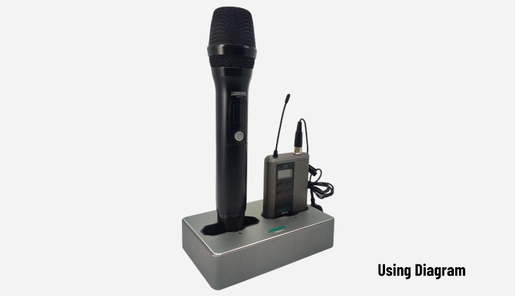 uhf wireless microphone system dedicated charging box 4
